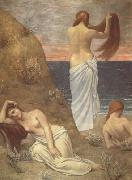 Pierre Puvis de Chavannes Young Girls at the Seaside (mk19) France oil painting reproduction